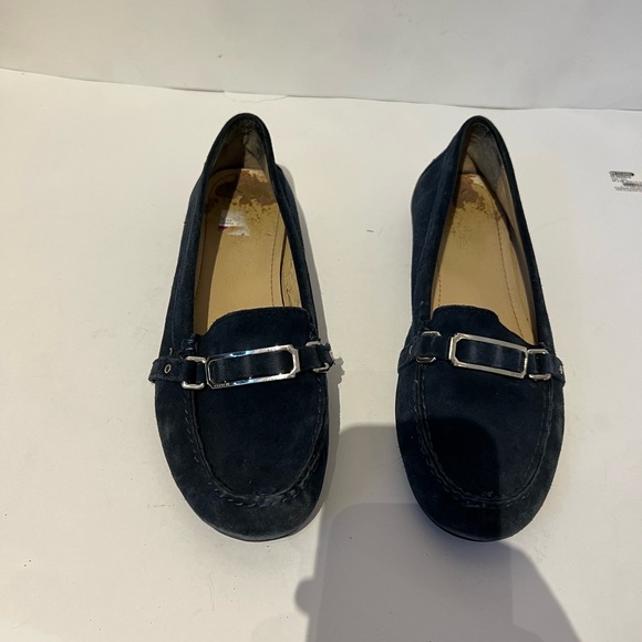 Coach blue upper suede 8.5b loafers… - Picture 1 of 6